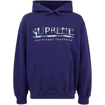 Supreme Amazing Denim Logo Hoodie Blue | ZA491AP