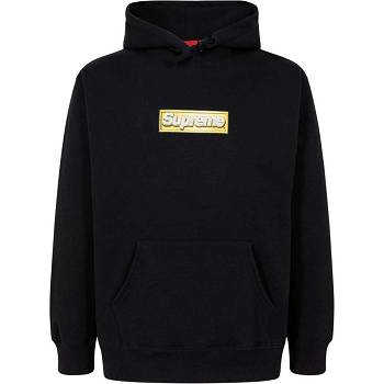Supreme Bling Box Logo Hoodie Black | ZA489OR