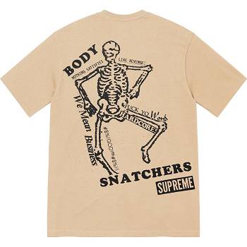 Supreme Body Snatchers Tee T Shirts Brown | ZA242CE