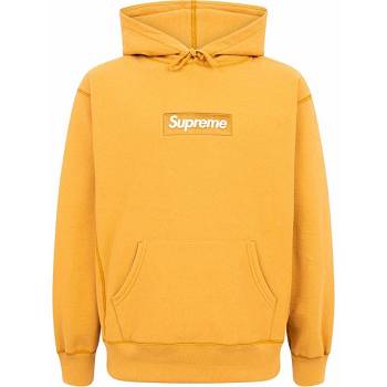 Supreme Box Logo Hoodie Yellow | ZA488IS