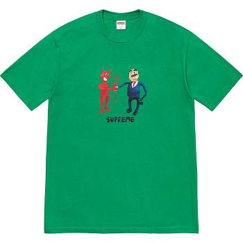 Supreme Business Tee T Shirts Green | ZA214ZG