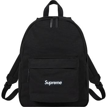 Supreme Canvas Backpack Bags Black | ZA166BC