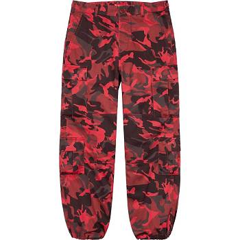 Supreme Cargo Pant Pants Red / Camo | ZA394KI