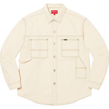 Supreme Denim Painter Shirts Beige | ZA389DN