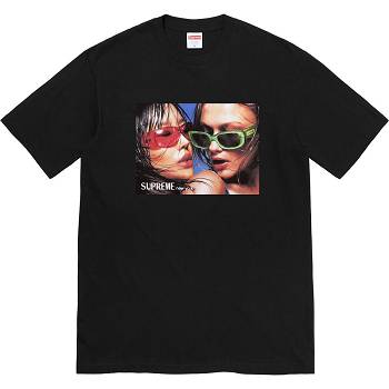 Supreme Eyewear Tee T Shirts Black | ZA227UT
