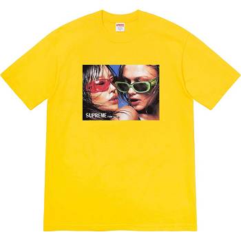 Supreme Eyewear Tee T Shirts Yellow | ZA224RW