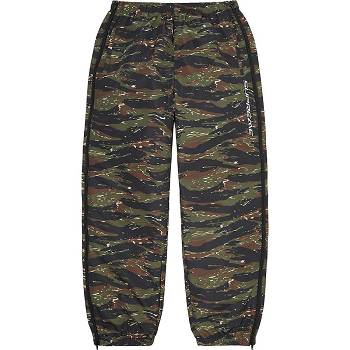 Supreme Full Zip Baggy Warm Up Pant Pants Green / Camo | ZA428MA