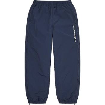 Supreme Full Zip Baggy Warm Up Pant Pants Navy | ZA430WY
