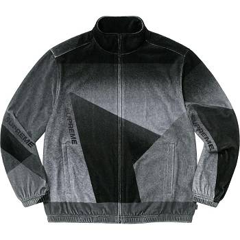 Supreme Geo Velour Track Jackets Black | ZA450CE