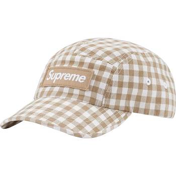 Supreme Gingham Camp Cap Hats Brown | ZA117QZ