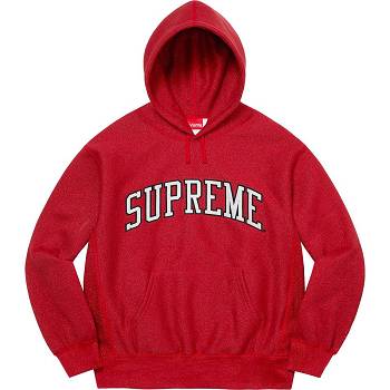 Supreme Glitter Arc Hooded Sweatshirts Red | ZA296BC
