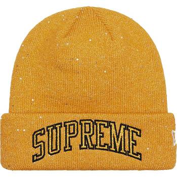 Supreme New Era® Metallic Arc Beanie Hats Gold | ZA147TV