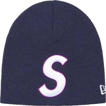 Supreme New Era® S Logo Beanie Hats Blue | ZA149UT
