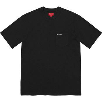 Supreme S/S Pocket Tee Sweaters Black | ZA320CE