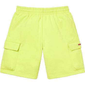 Supreme Small Box Baggy Cargo Sweat Shorts Mint | ZA370ZG
