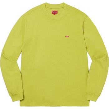 Supreme Small Box L/S Tee Sweaters Green | ZA346CE
