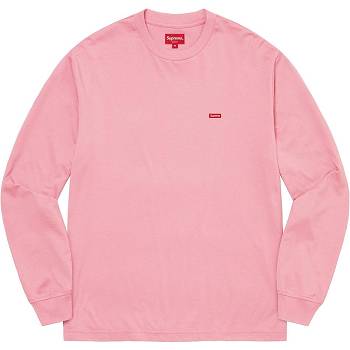 Supreme Small Box L/S Tee Sweaters Pink | ZA344ZG