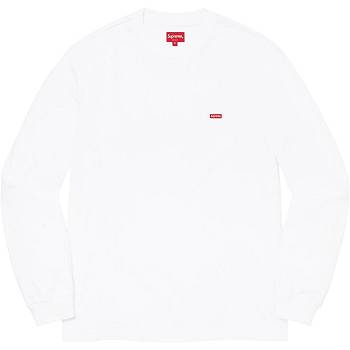 Supreme Small Box L/S Tee Sweaters White | ZA347VD