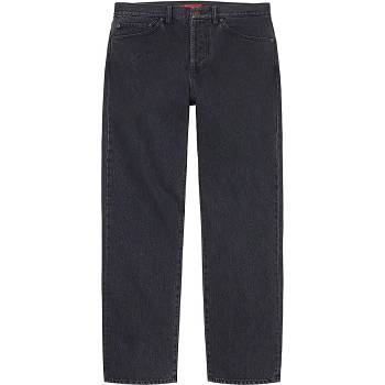 Supreme Stone Washed Black Slim Jean Pants Black | ZA434YU