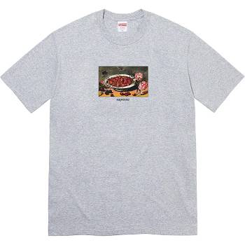 Supreme Strawberries Tee T Shirts Grey | ZA249EX