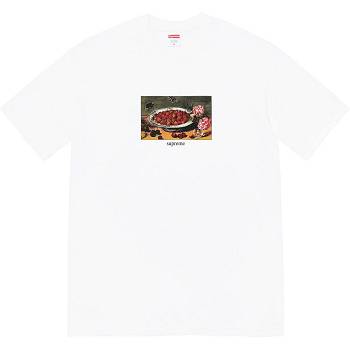 Supreme Strawberries Tee T Shirts White | ZA250RW
