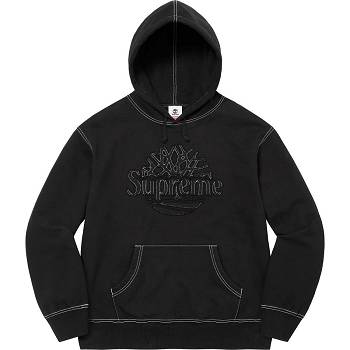 Supreme Timberland® Hooded Sweatshirts Black | ZA301EX