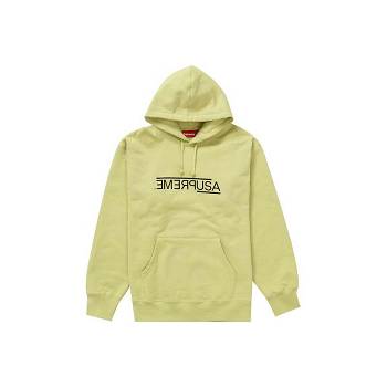Supreme USA Hooded Sweatshirts Yellow | ZA255OR