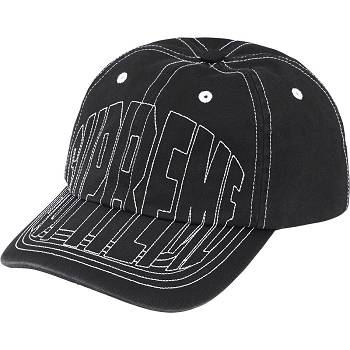 Supreme Visor Stitch 6-Panel Hats Black | ZA124IS