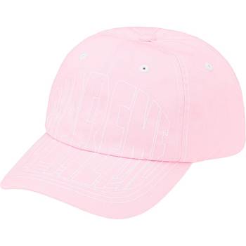 Supreme Visor Stitch 6-Panel Hats Pink | ZA125OR