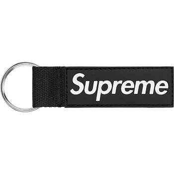 Supreme Webbing Keychain Accessories Black | ZA182FM