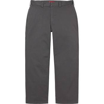 Supreme Work Pant Pants Grey | ZA419JJ