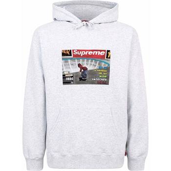 Supreme X Thrasher Logo Print “FW21” Hoodie Grey | ZA455QZ
