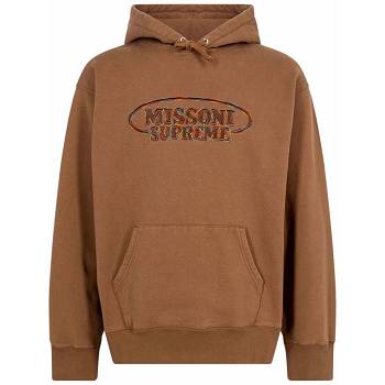 Supreme x Missoni Logo Hoodie Brown | ZA456WY